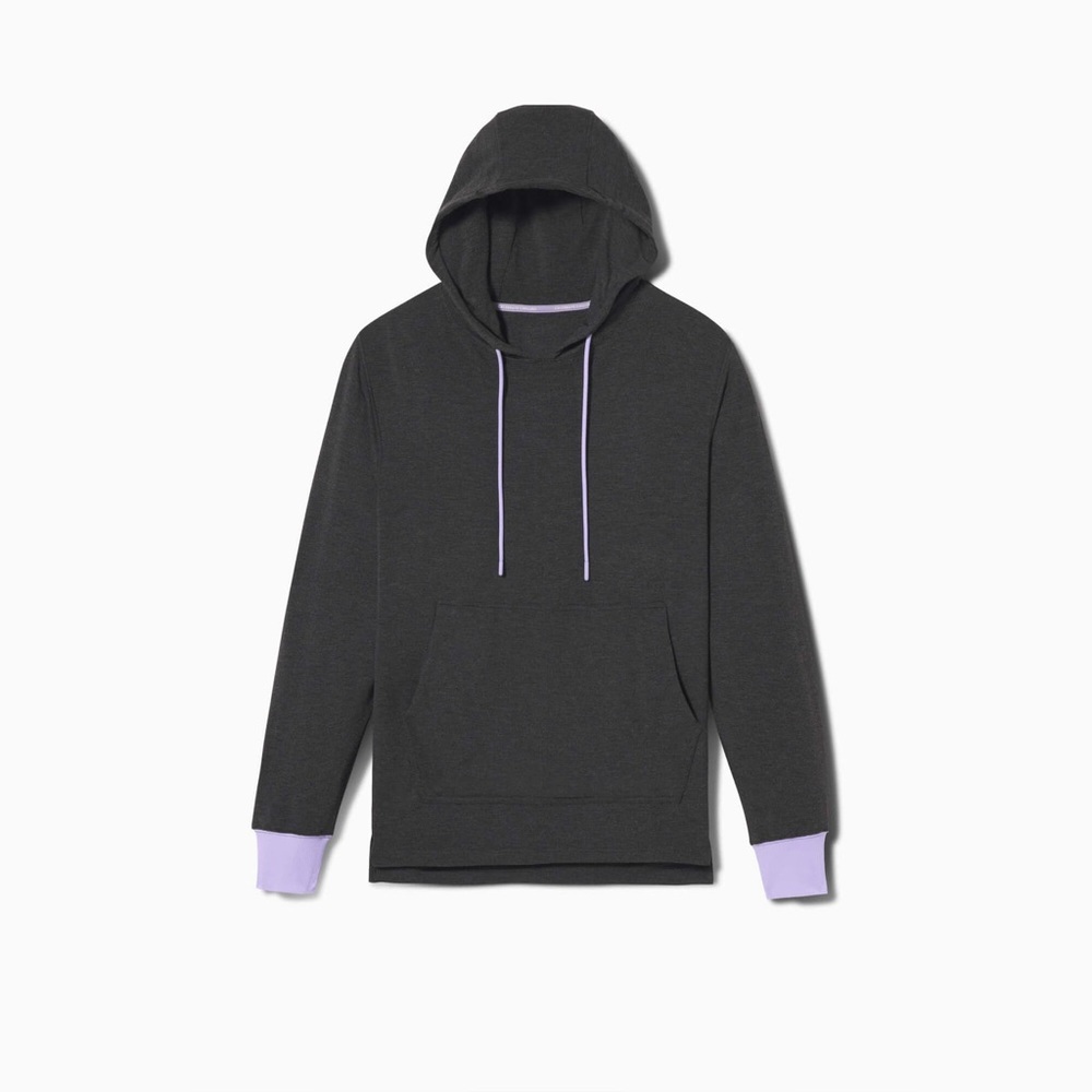 Jambys Unisex Lightweight House Hoodie in Grey/Lavender Size S